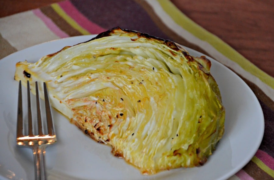 Roasted Cabbage Wedges are a simple, healthy and frugal side dish.