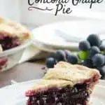 Upstate New York Concord Grape Pie