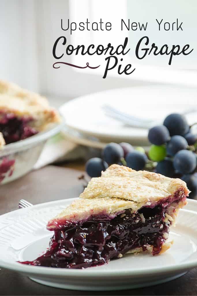 Concord Grape Pie Home in the Finger Lakes