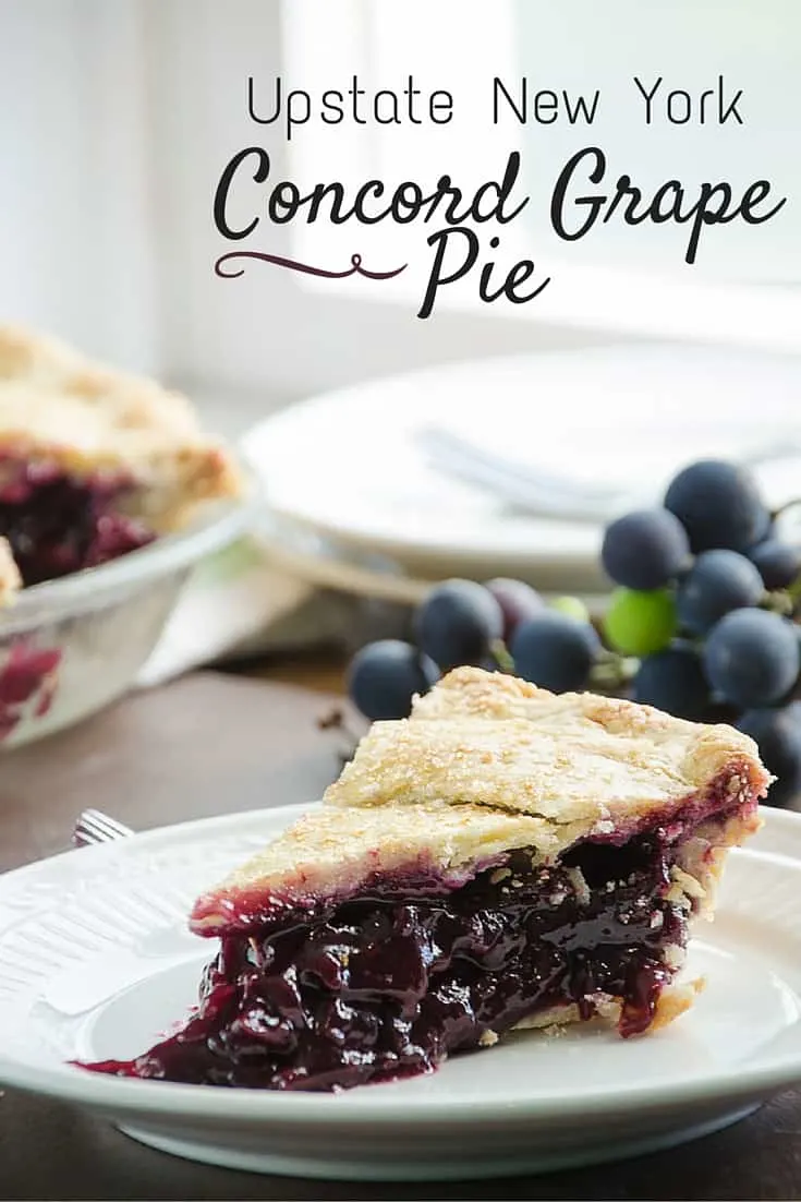 Upstate New York Concord Grape Pie