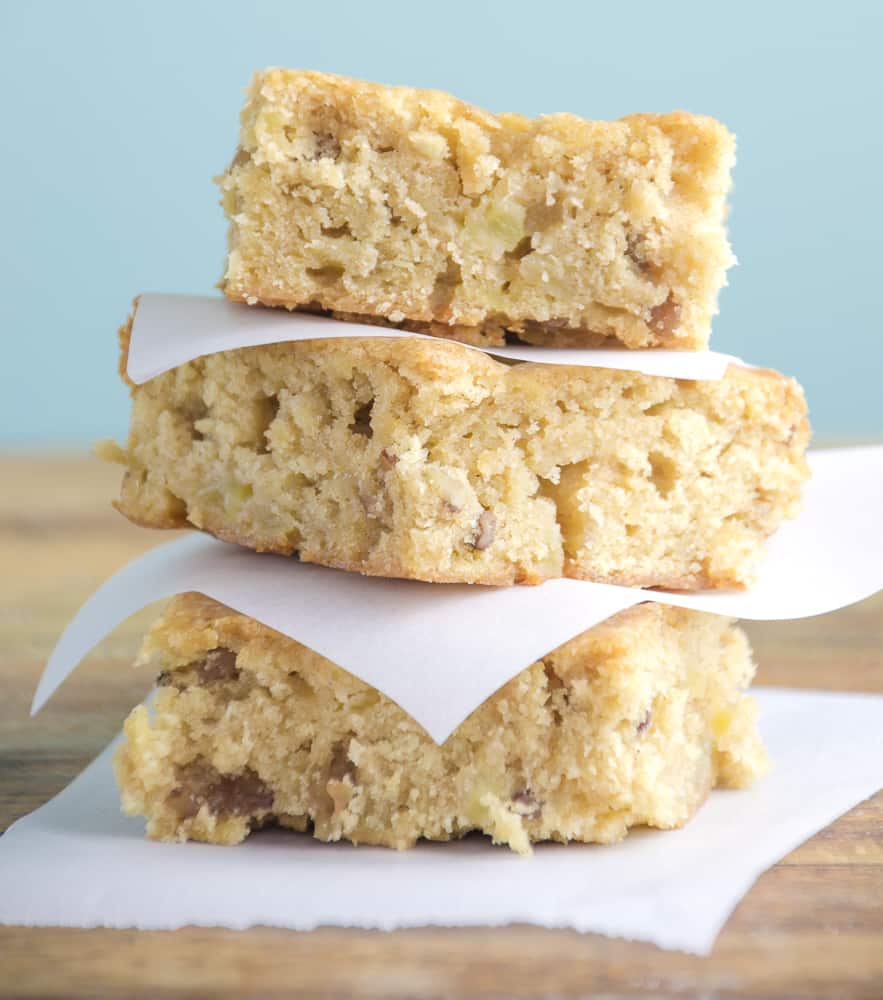 Brown Sugar Apple Blondies