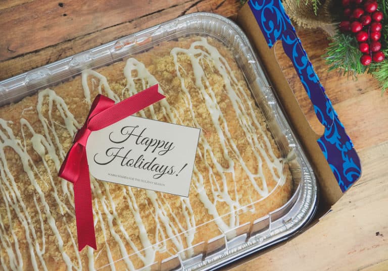 Overnight Holiday Streusel Eggnog Coffee Cake that will Make Your Brunch a Breeze