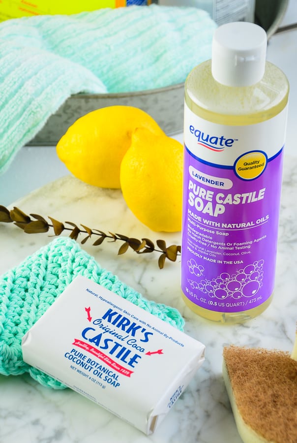 Castile Soap is good for attracting and capturing dirt when used in homemade natural cleaning products 