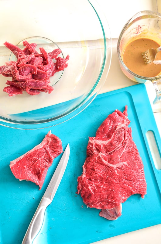 Insanely Delicious (and Quick!) Cheesesteak Sandwich Beef Meat Strips