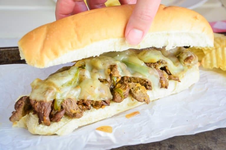 Insanely Delicious (and Quick!) Cheesesteak Sandwiches