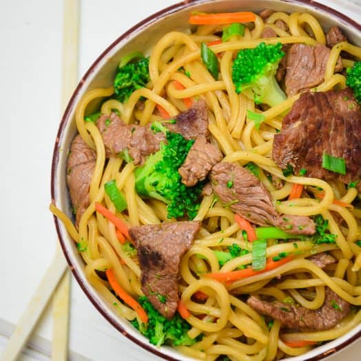Dinner’s on the table in 20 Minutes with this Beef and Broccoli Lo Mein
