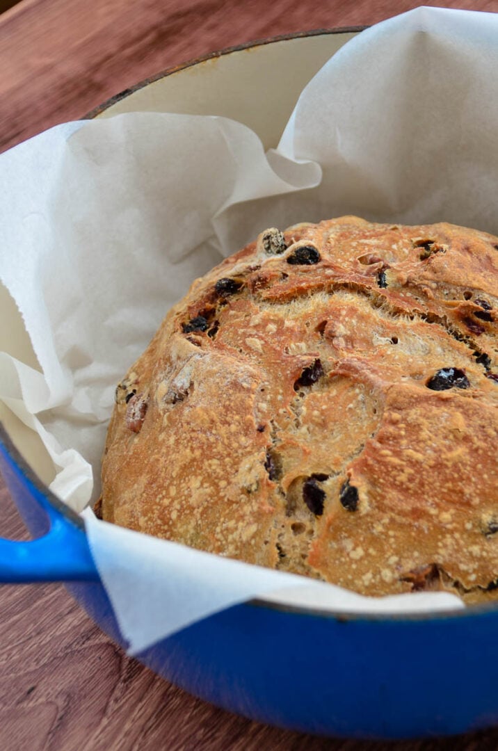 Cinnamon Raisin No Knead Bread Home in the Finger Lakes