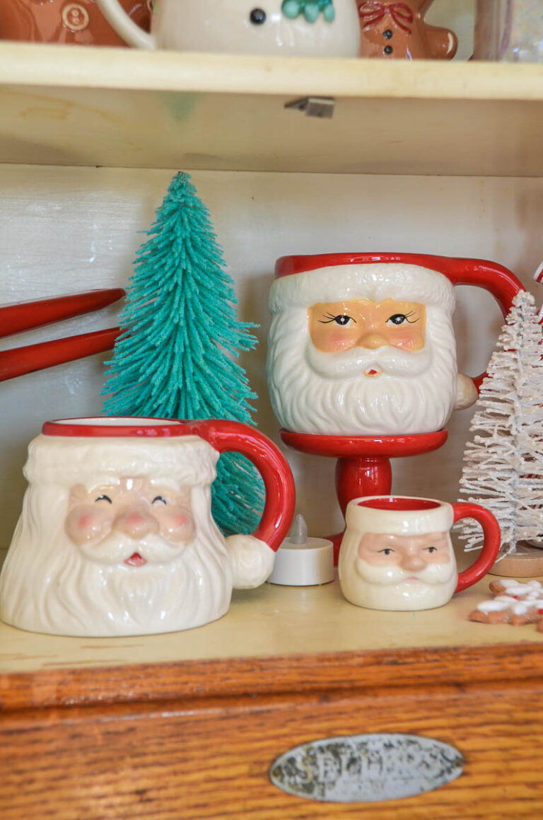 Vintage Style Santa Mugs Guaranteed to Add Charm to your Christmas Decor